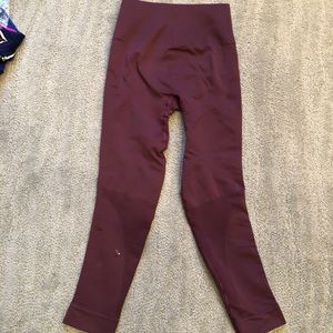 Burgundy Lululemon Leggings